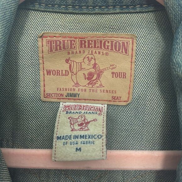 Women’s True Religion Jimmy Jean Jacket Size Medium - Picture 2 of 3